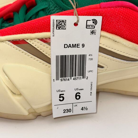Adidas Dame 9 Basketball Shoes JH6627 Mens 5 Egg Nog main image 5